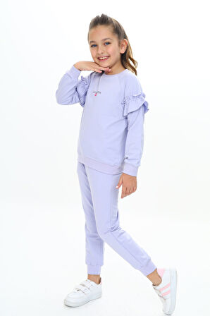 Toontoy Kız Çocuk Baskılı Eşofman Takım