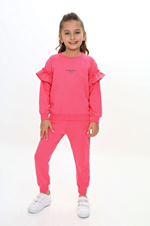 Toontoy Kız Çocuk Baskılı Eşofman Takım