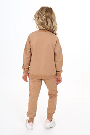 Toontoy Kız Çocuk Baskılı Eşofman Takım