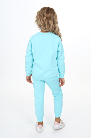 Toontoy Kız Çocuk Baskılı Eşofman Takım