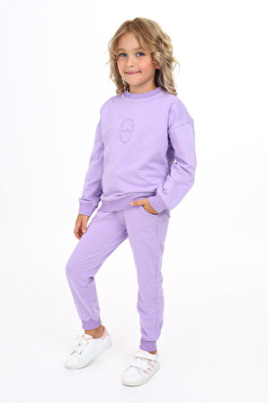 Toontoy Kız Çocuk Baskılı Eşofman Takım