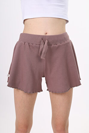 Toontoy Kız Çocuk Fitilli Kumaş Şort