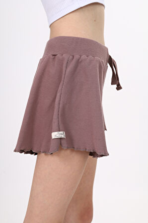 Toontoy Kız Çocuk Fitilli Kumaş Şort