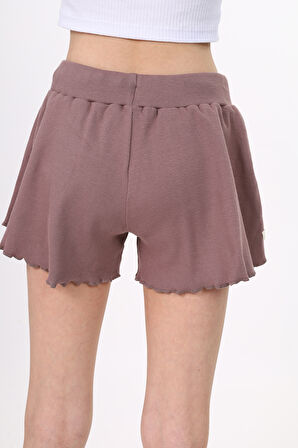 Toontoy Kız Çocuk Fitilli Kumaş Şort