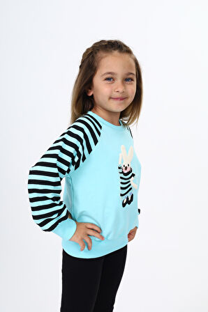 Toontoy Kız Çocuk Nakışlı Sweatshirt