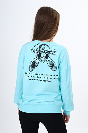 Toontoy Kız Çocuk Baskılı Sweatshirt