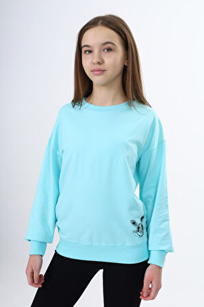 Toontoy Kız Çocuk Baskılı Sweatshirt