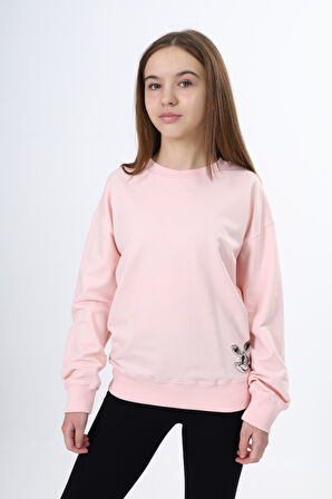 Toontoy Kız Çocuk Baskılı Sweatshirt