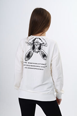 Toontoy Kız Çocuk Baskılı Sweatshirt
