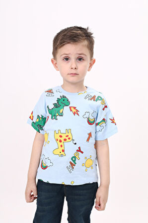 Toontoy Erkek Çocuk Baskılı Tişört