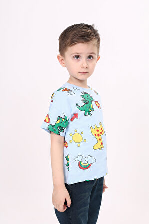 Toontoy Erkek Çocuk Baskılı Tişört