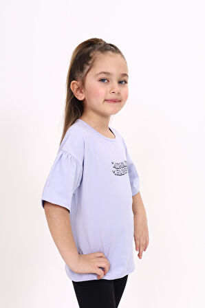 Toontoy Kız Çocuk Baskılı Tişört