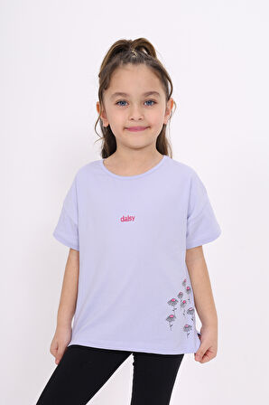 Toontoy Kız Çocuk Nakışlı Tişört