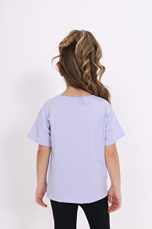 Toontoy Kız Çocuk Nakışlı Tişört