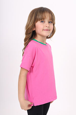 Toontoy Kız Çocuk Baskılı Tişört