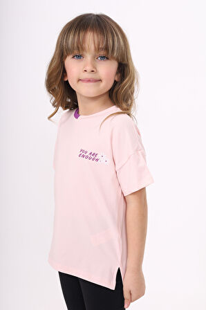 Toontoy Kız Çocuk Baskılı Tişört