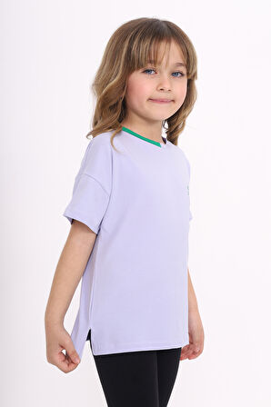 Toontoy Kız Çocuk Baskılı Tişört