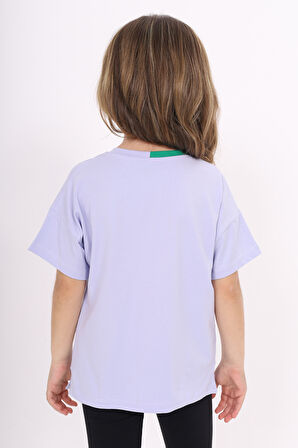 Toontoy Kız Çocuk Baskılı Tişört