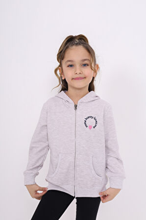 Toontoy Kız Çocuk Nakışlı Hırka