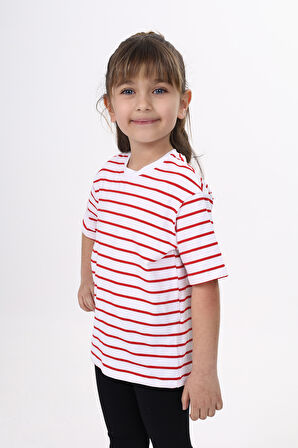 Toontoy Unisex Çocuk Çizgili Tişört