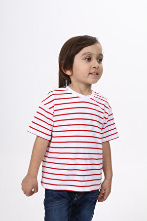 Toontoy Unisex Çocuk Çizgili Tişört