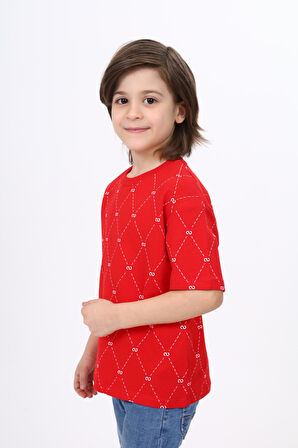 Toontoy Unisex Çocuk Baskılı Tişört