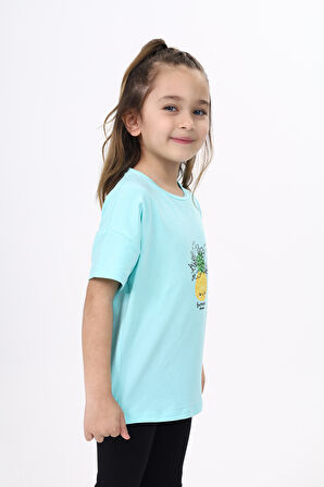 Toontoy Kız Çocuk Baskılı Tişört