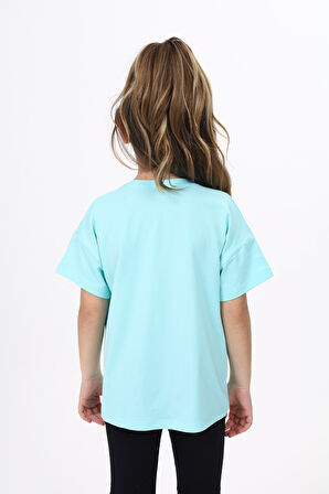 Toontoy Kız Çocuk Baskılı Tişört