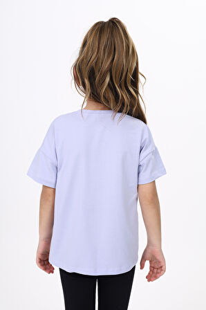 Toontoy Kız Çocuk Baskılı Tişört