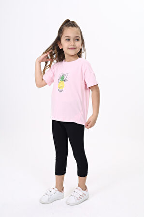 Toontoy Kız Çocuk Baskılı Tişört