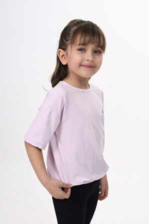 Toontoy Kız Çocuk Baskılı Tişört