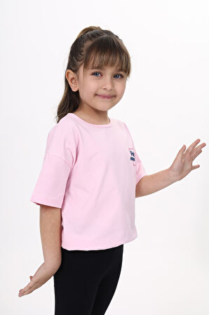 Toontoy Kız Çocuk Baskılı Tişört