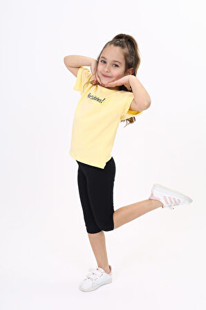 Toontoy Kız Çocuk Baskılı Tişört