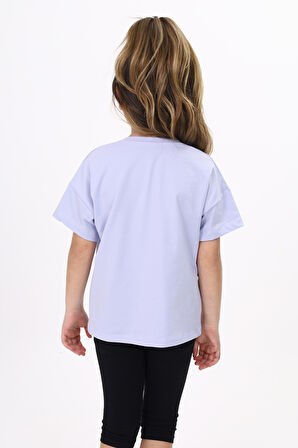 Toontoy Kız Çocuk Baskılı Tişört