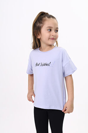 Toontoy Kız Çocuk Baskılı Tişört