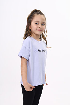 Toontoy Kız Çocuk Baskılı Tişört