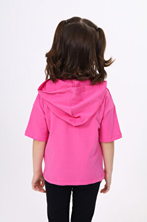 Toontoy Kız Çocuk Nakışlı Tişört