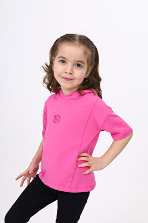 Toontoy Kız Çocuk Nakışlı Tişört