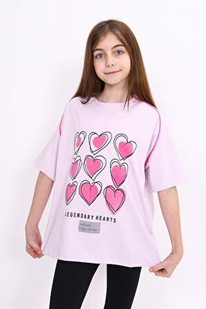 Toontoy Kız Çocuk Baskılı Tişört