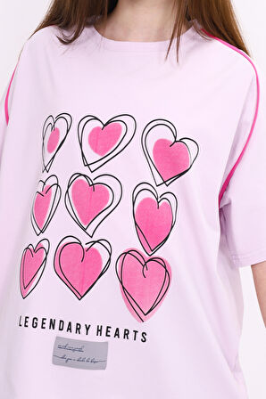 Toontoy Kız Çocuk Baskılı Tişört