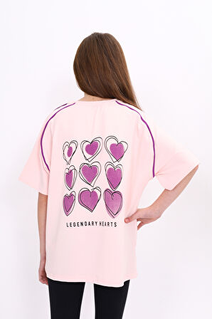 Toontoy Kız Çocuk Baskılı Tişört