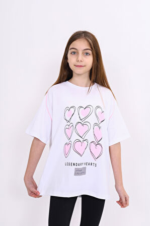 Toontoy Kız Çocuk Baskılı Tişört