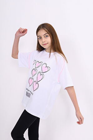 Toontoy Kız Çocuk Baskılı Tişört