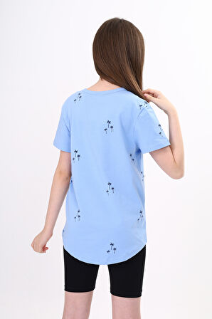 Toontoy Kız Çocuk Baskılı Tişört