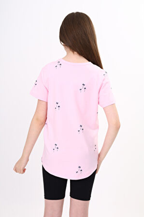 Toontoy Kız Çocuk Baskılı Tişört