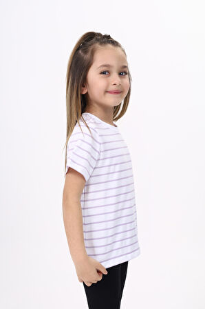 Toontoy Unisex Çocuk Çizgili Tişört