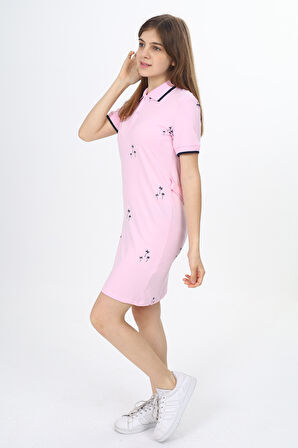 Toontoy Kız Çocuk Baskılı Elbise