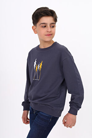 Toontoy Erkek Çocuk Baskılı Sweatshirt