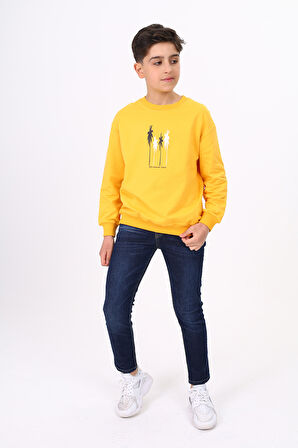 Toontoy Erkek Çocuk Baskılı Sweatshirt