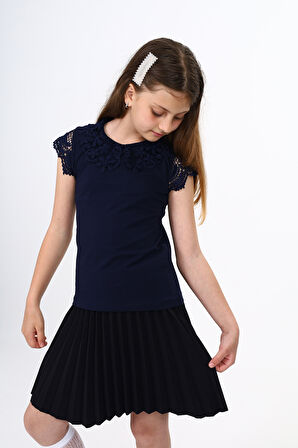 Toontoy Kız Çocuk Okul Tişört